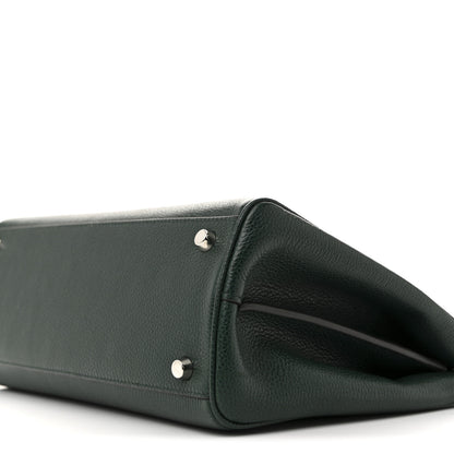 Gucci Grainy Calfskin Small Zumi Top Handle Bag Vintage Green 10 of 12