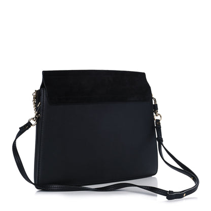 Chloe Suede Calfskin Medium Faye Shoulder Bag Black 2 of 11