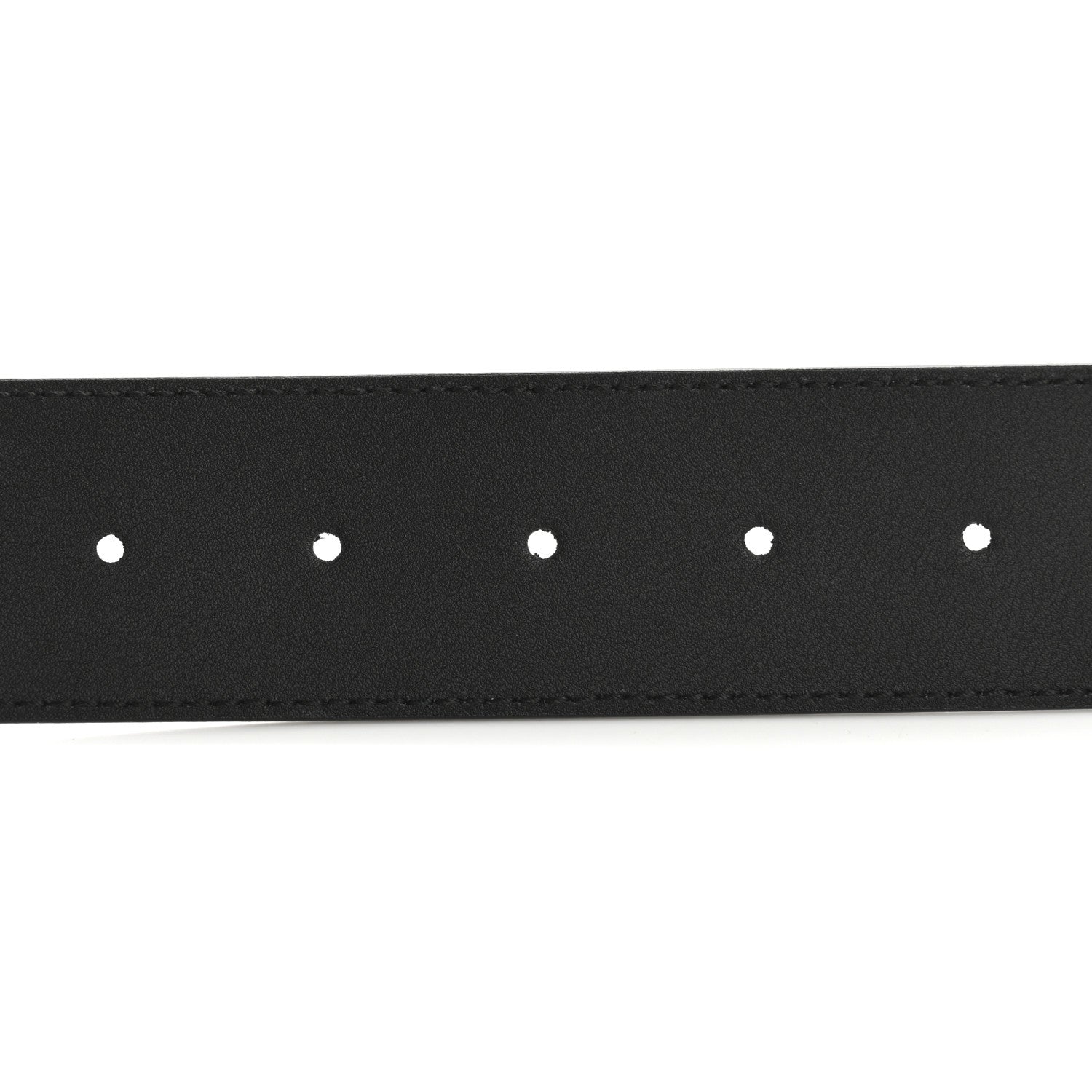 Gucci Calfskin Pearl Double G 85 34 Belt Black Cream 4 of 6