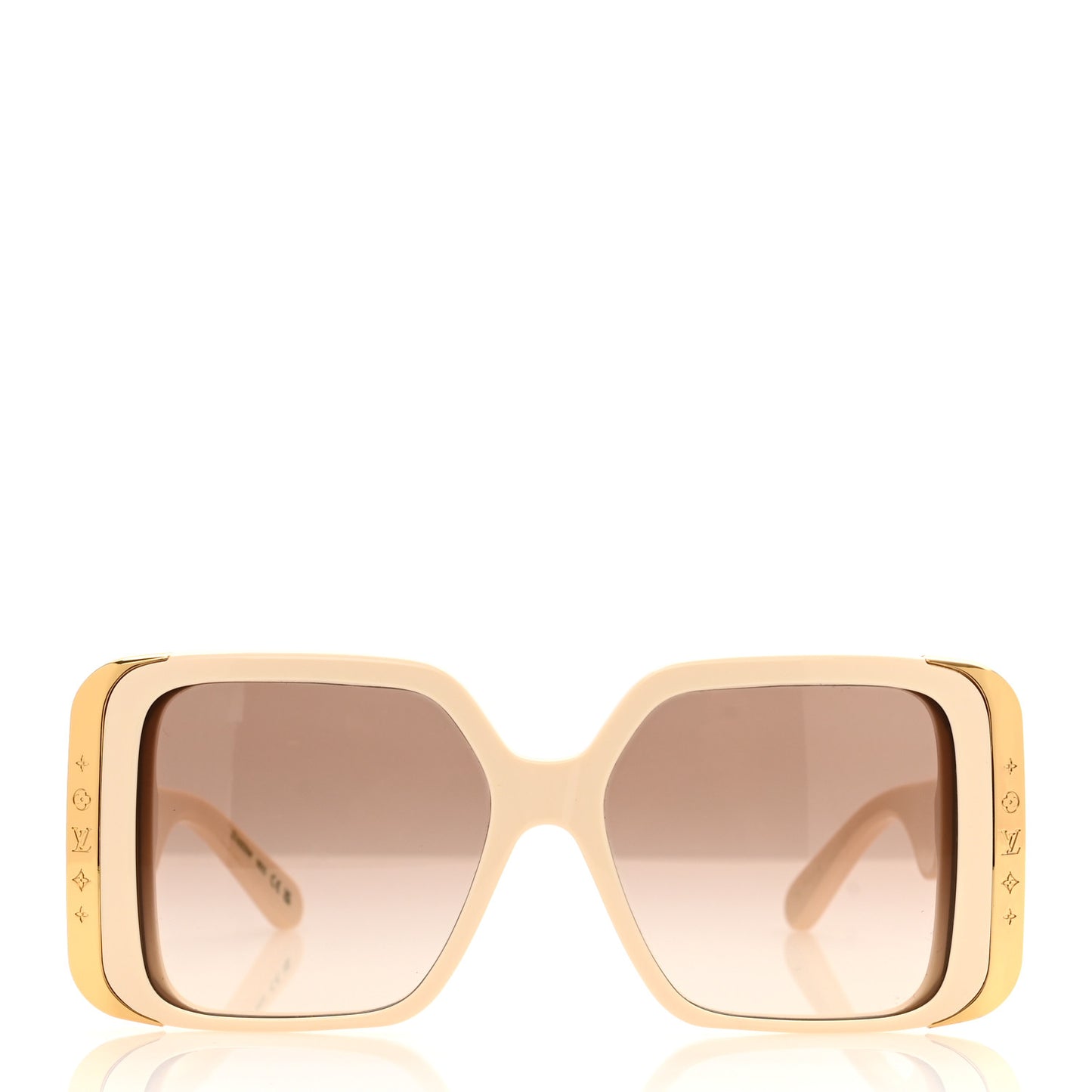 Acetate LV Moon Square Sunglasses Z1652W White