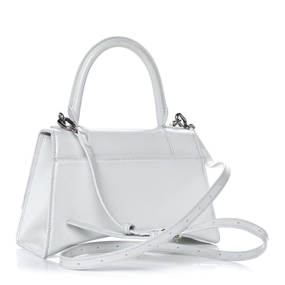 Balenciaga Shiny Box Calfskin Small Hourglass Top Handle Bag White 3 of 20