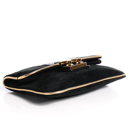 Louis Vuitton Suede SC Slim Clutch Coal 4 of 8