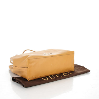 Gucci Calfskin Large Gifford Braided Handle Tote Camel 4 of 7