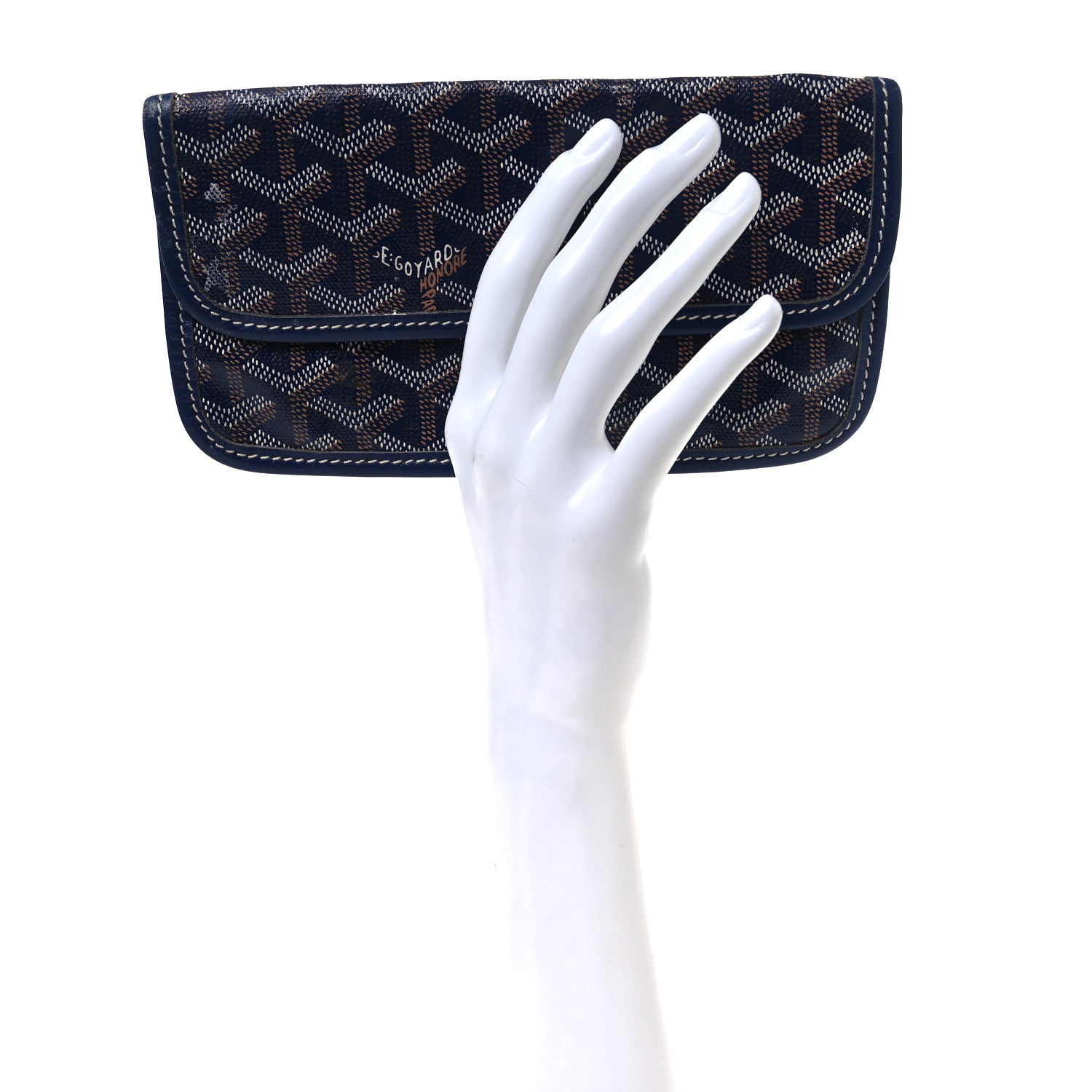 Goyard Goyardine Pouch Navy 2 of 10