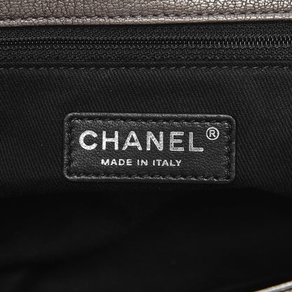 Chanel Metallic Goatskin Large City Rock Flap Silver 6 of 8