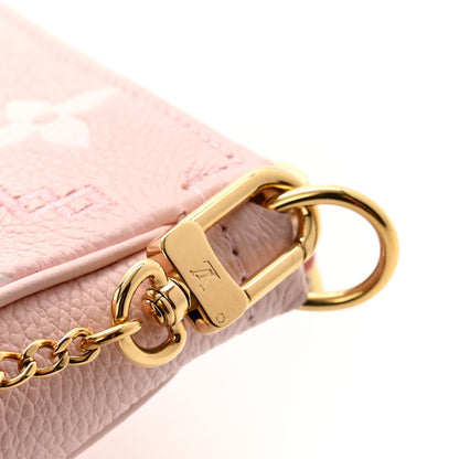 Louis Vuitton Empreinte Monogram Giant Broderies Mini Pochette Accessories Pink Creme 7 of 8