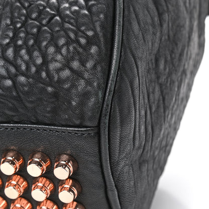 Alexander Wang Pebbled Lambskin Rocco Black Rose Gold Hardware 11 of 14