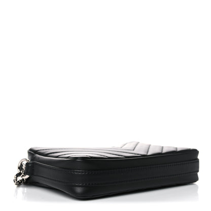 Chanel Lambskin Chevron Quilted Small Promenade Camera Black 4 of 10