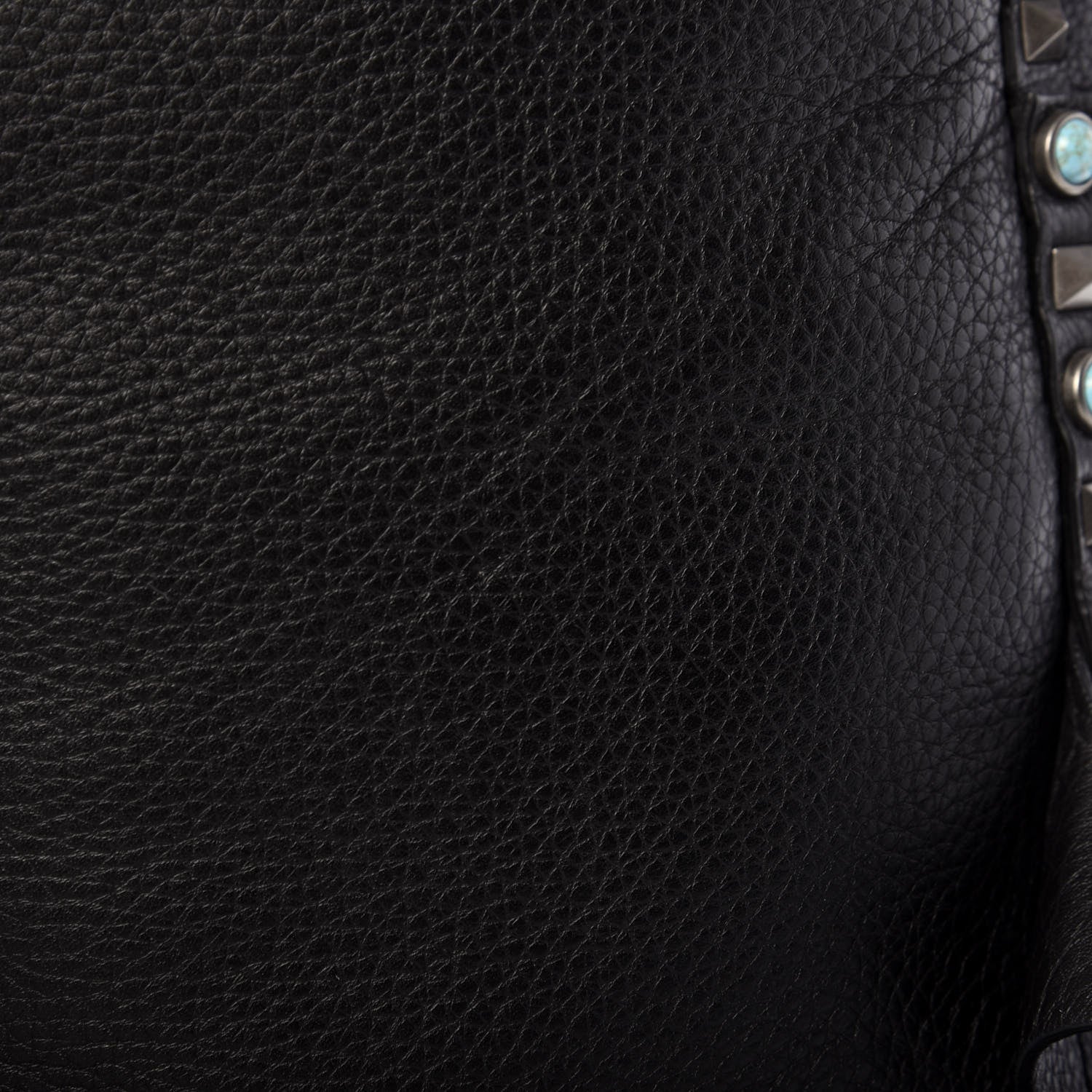 Valentino Garavani Pebbled Calfskin Medium Rockstud Rolling Backpack Black 11 of 14