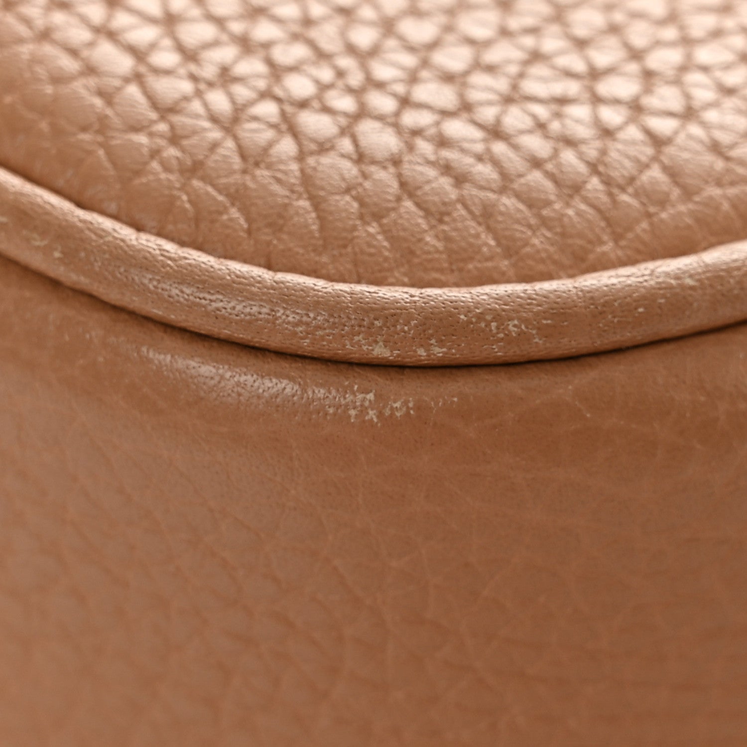 Gucci Pebbled Calfskin Small Soho Disco Bag Camelia 12 of 12