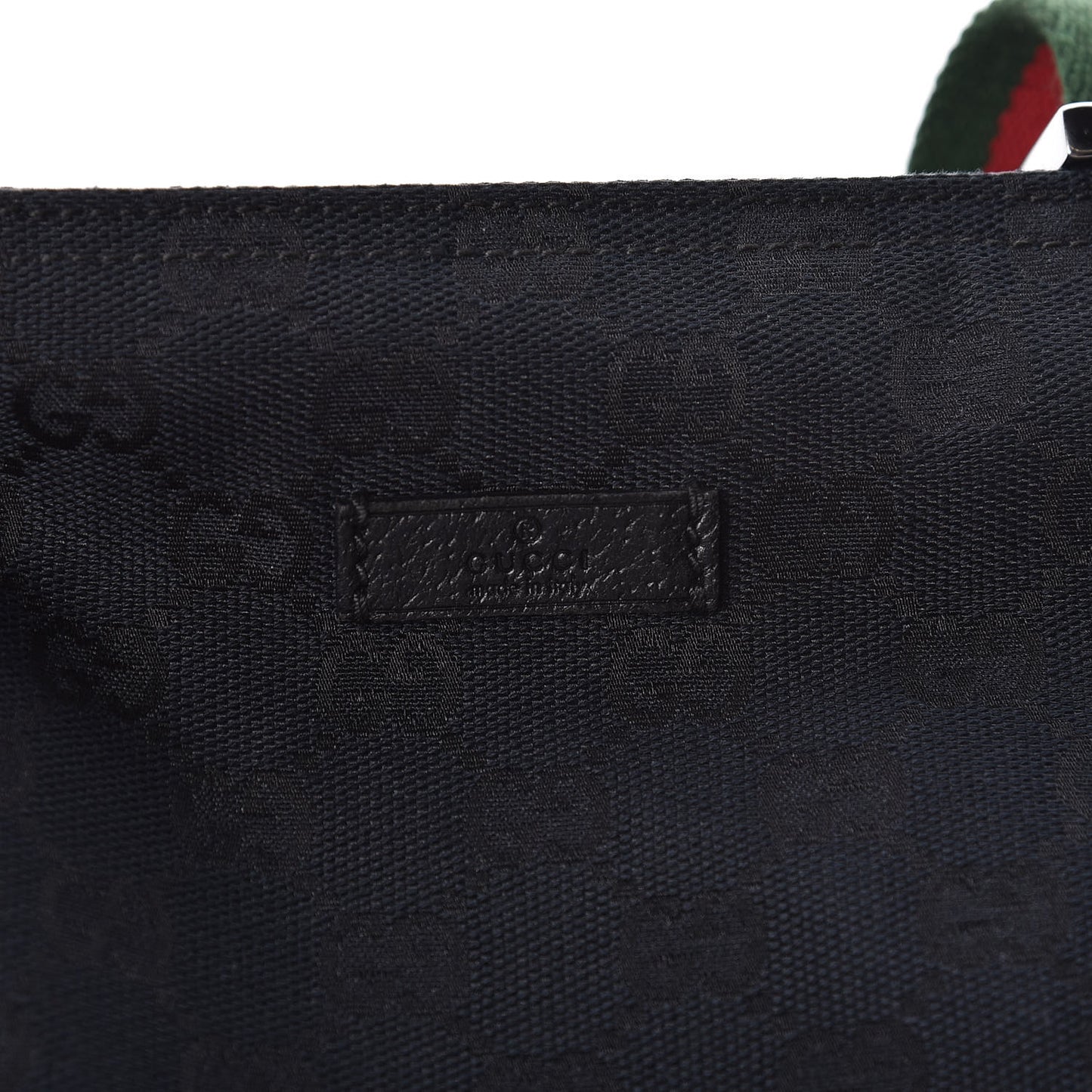 Monogram Web Small Flat Messenger Bag Black
