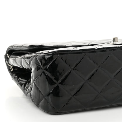 Chanel Patent Quilted Jumbo Double Flap Black 9 of 10