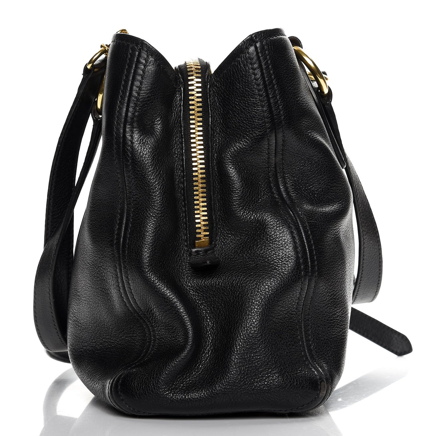 Vitello Daino Tote Nero Black