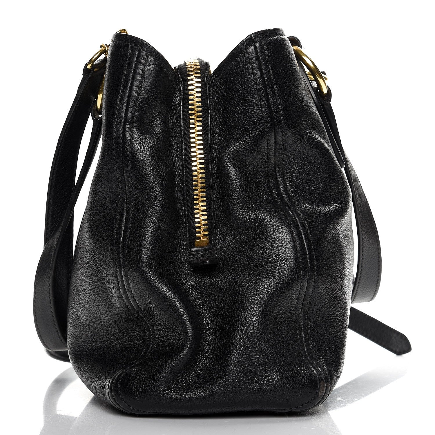 Miu Miu Vitello Daino Tote Nero Black 15 of 15