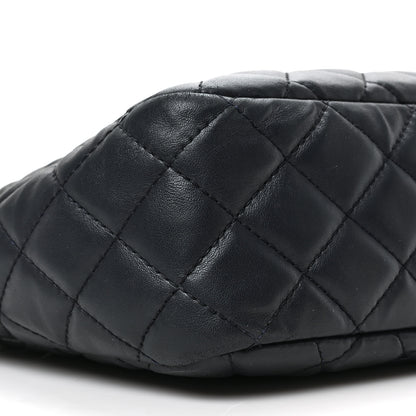 Chanel Lambskin Quilted Large Camera Case Navy Blue 7 of 8