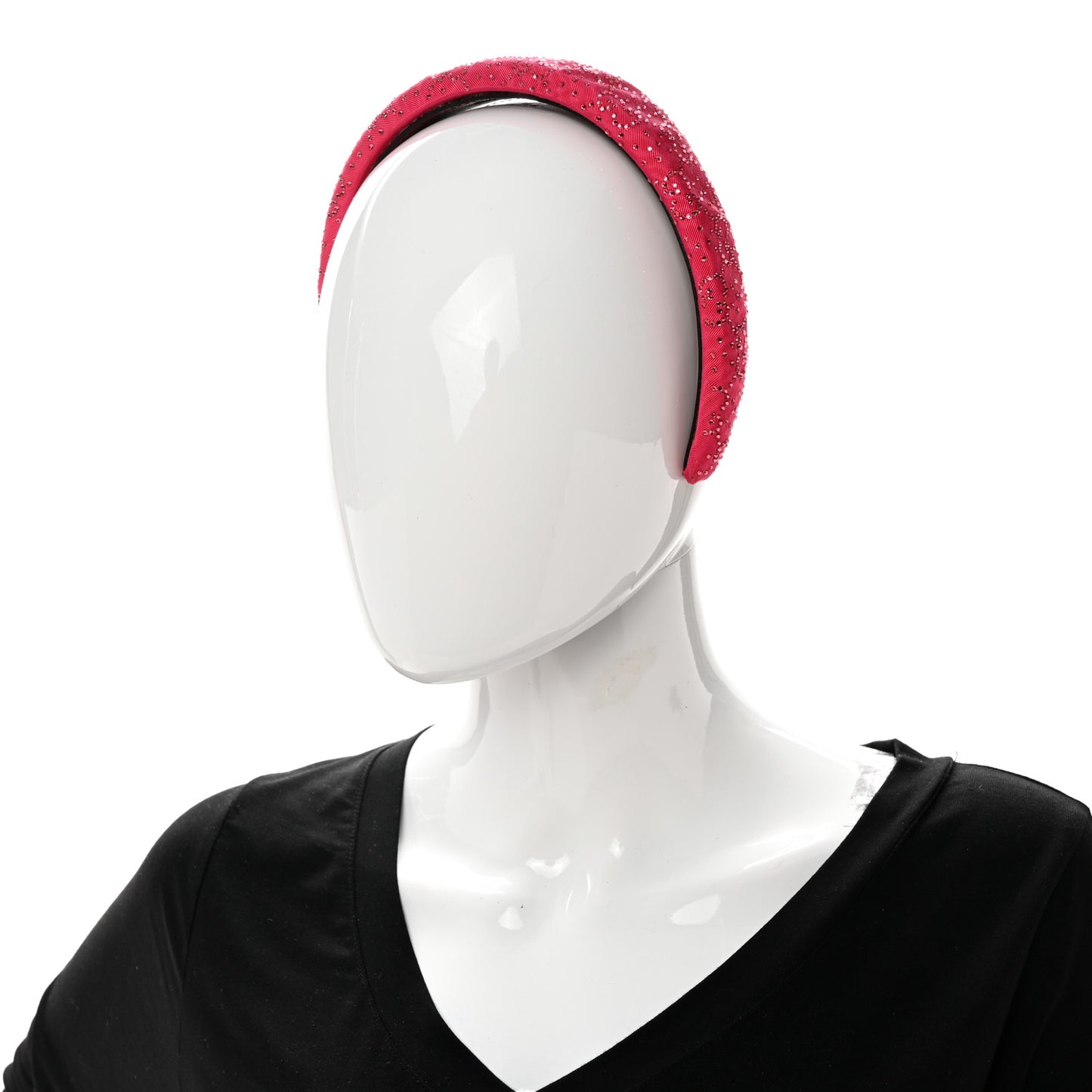 Moiret GG Crystal Minirich Headband Dark Cherry Red Crystal