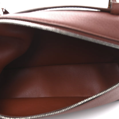Loro Piana Grained Calfskin L19 Extra Pocket Pouch Kummel 5 of 9