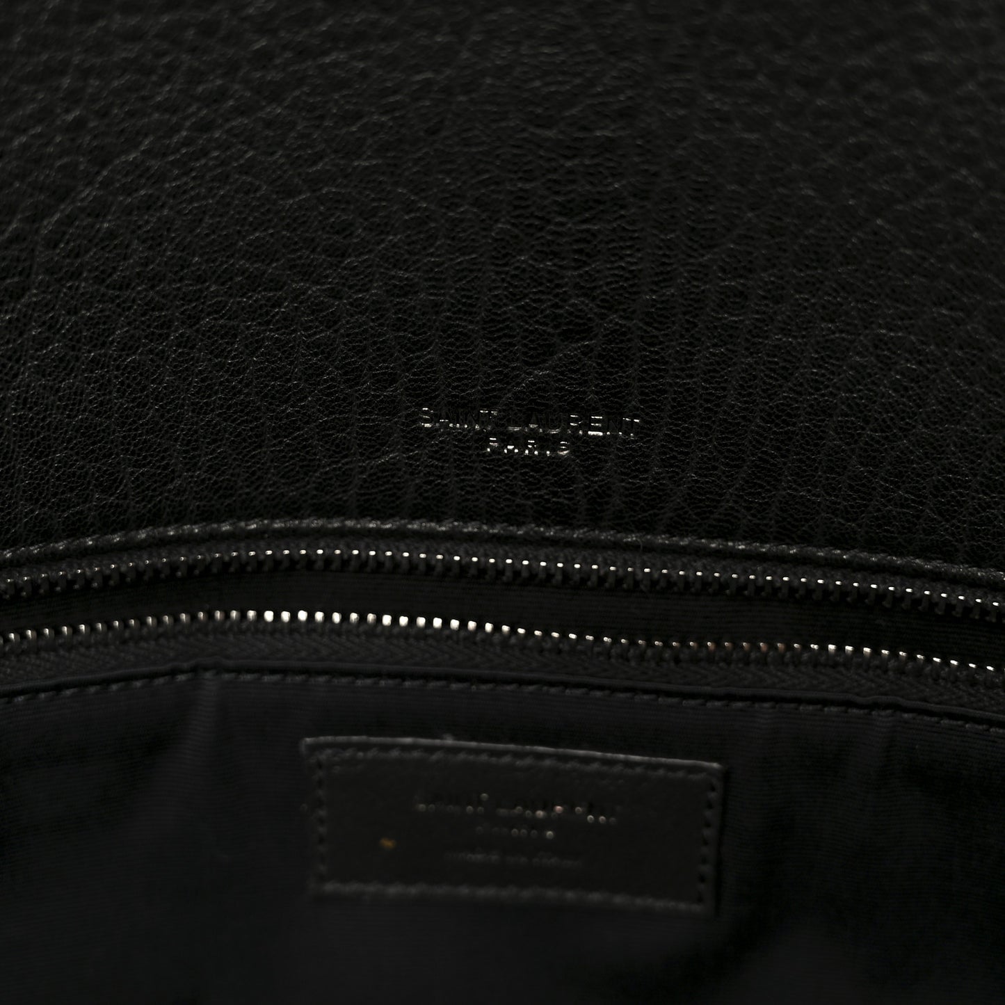 Grained Lambskin Monogram Large Niki Chain Satchel Black