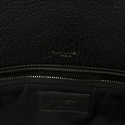 Saint Laurent Grained Lambskin Monogram Large Niki Chain Satchel Black 6 of 11