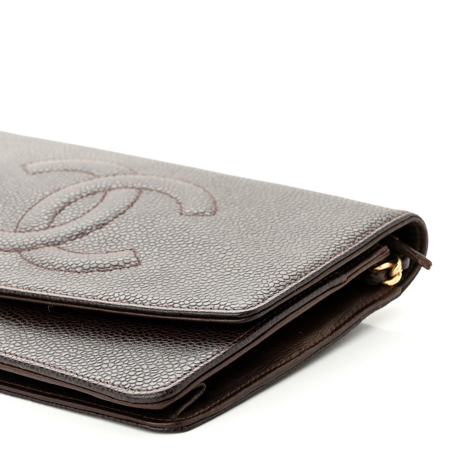Caviar Timeless CC Wallet On Chain WOC Dark Brown
