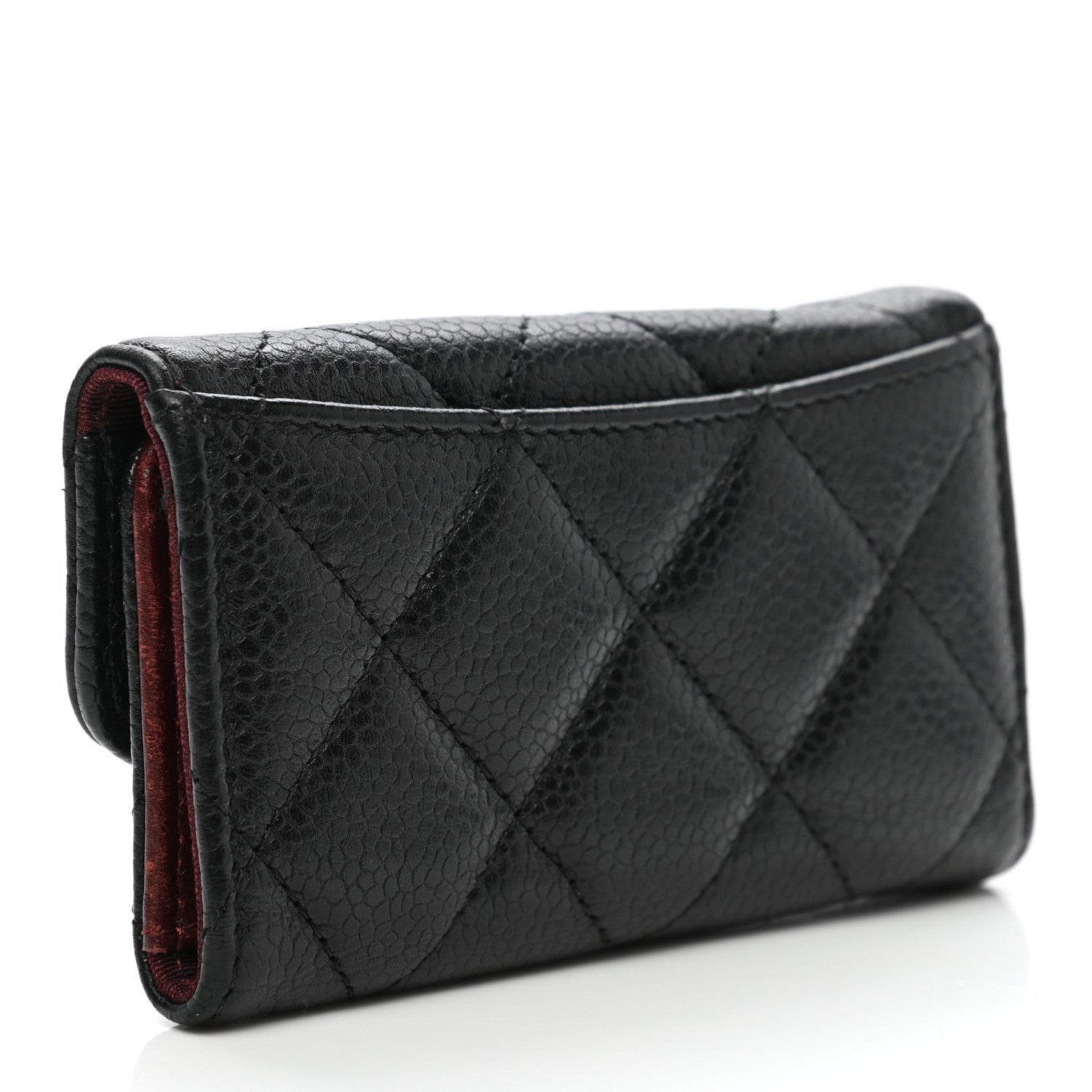 Chanel Caviar Quilted 6 Key Holder Black 3 of 9