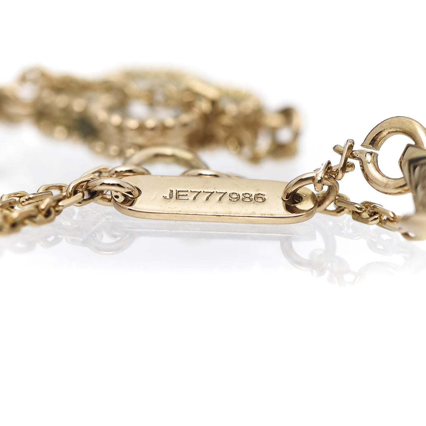 18K Yellow Gold Mother of Pearl Sweet Alhambra Bracelet