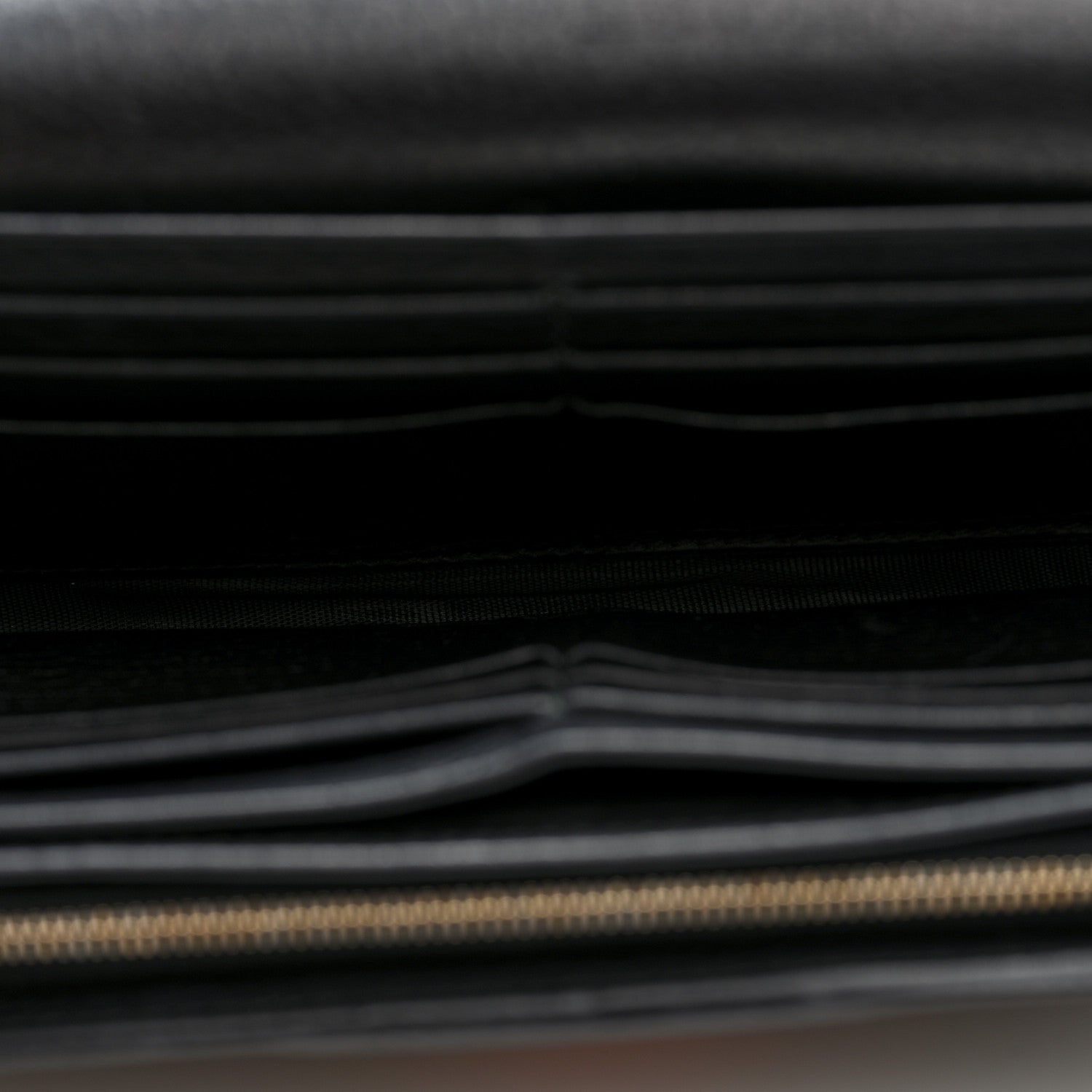 Gucci Calfskin Web Horsebit Chain Clutch Wallet Black 5 of 9