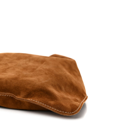 The Row Suede Small Bindle Bag Bistre Ecru 9 of 9