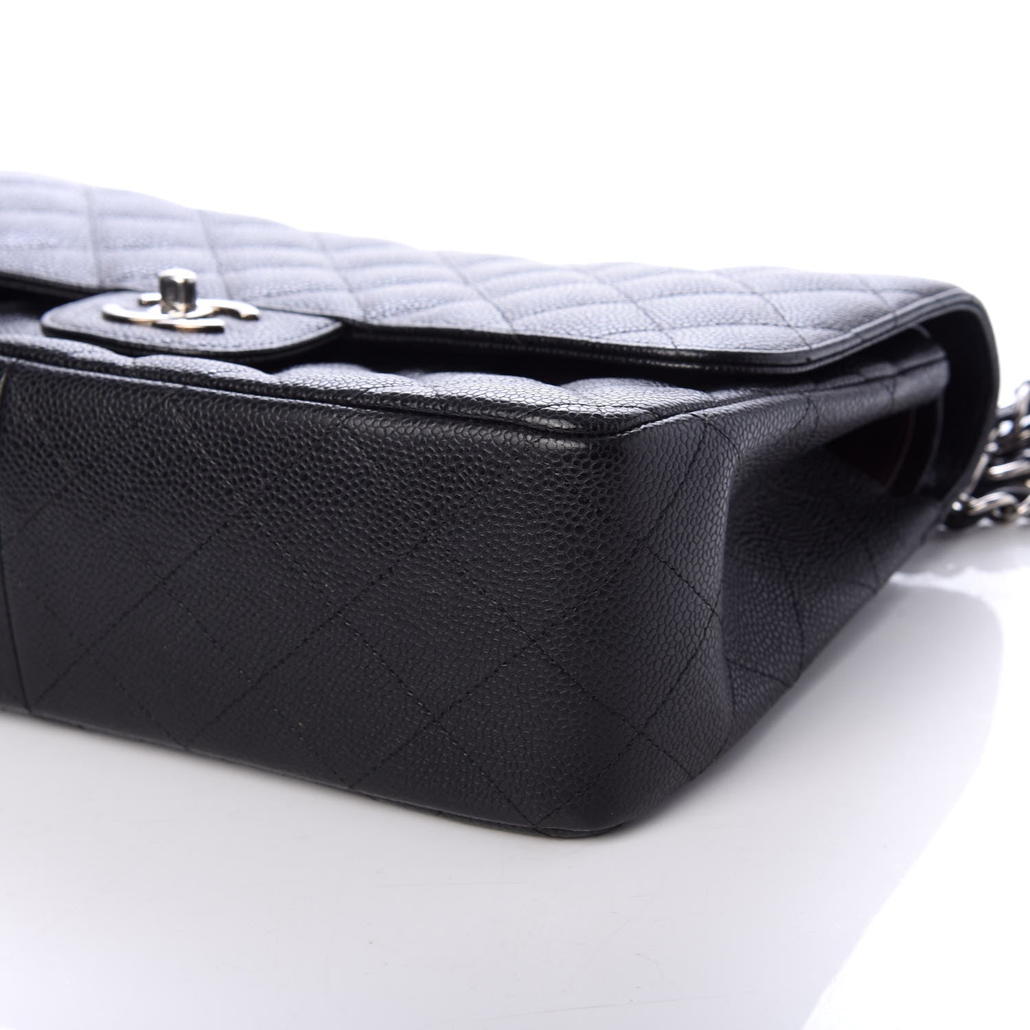 Chanel Caviar Quilted Jumbo Double Flap Black 10 of 11
