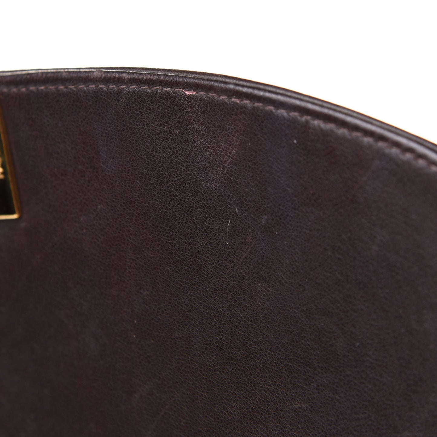 Lambskin Quilted Small Single Flap Brown
