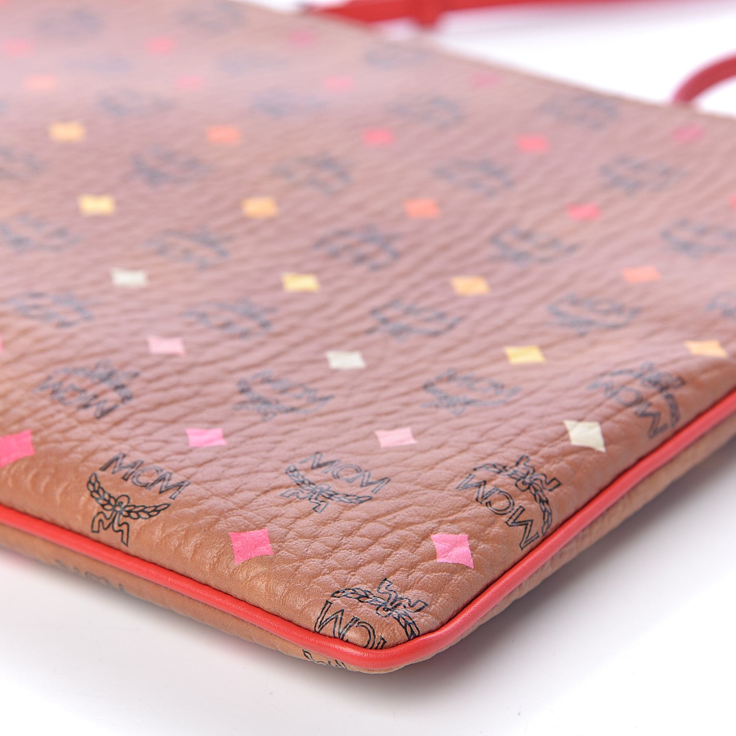 Skyoptic Visetos Mini Crossbody Pouch Spectrum Diamond Cognac Red