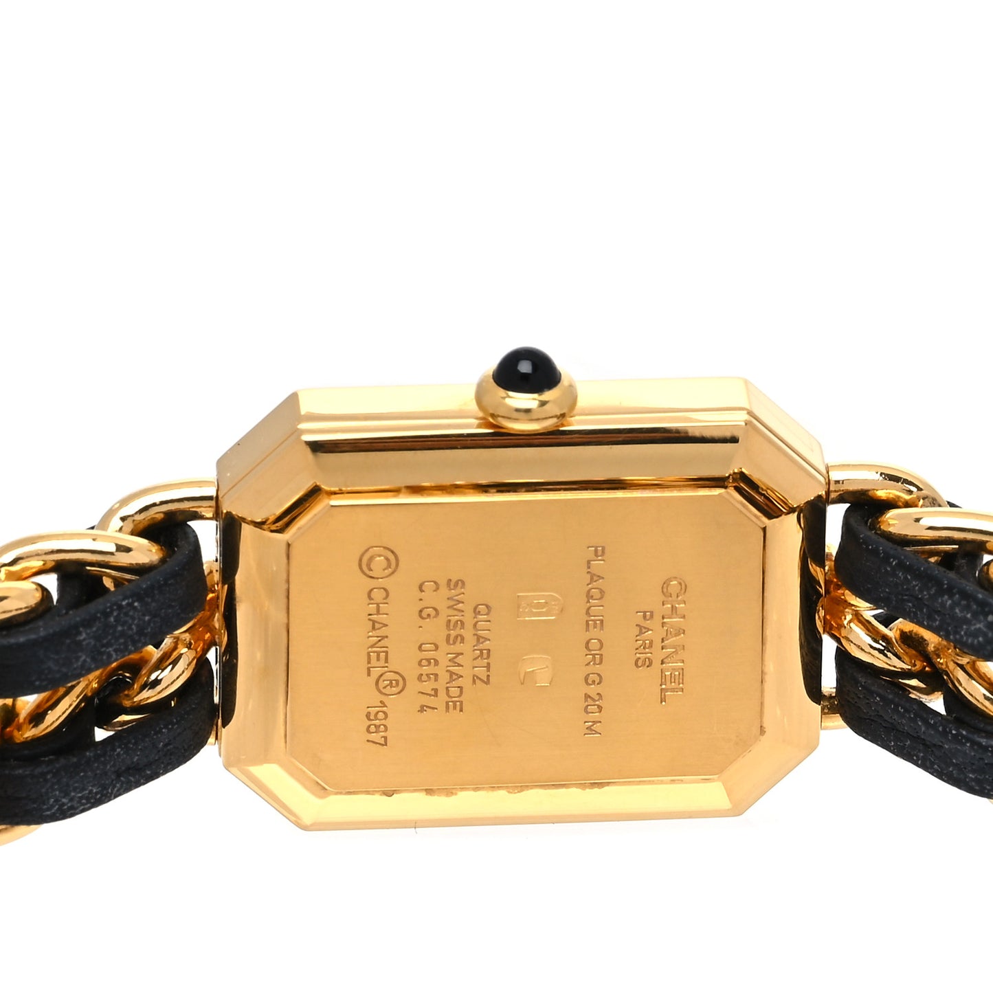 Stainless Steel Lambskin 20mm Chain Premiere Quartz Watch Gold L