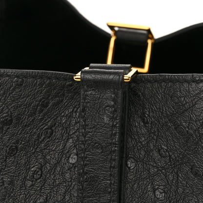 Hermes Ostrich Picotin Lock 18 Black 16 of 21