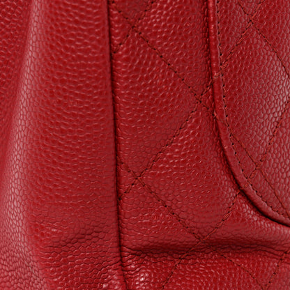 Chanel Caviar Quilted Grand Shopping Tote GST Red 14 of 14