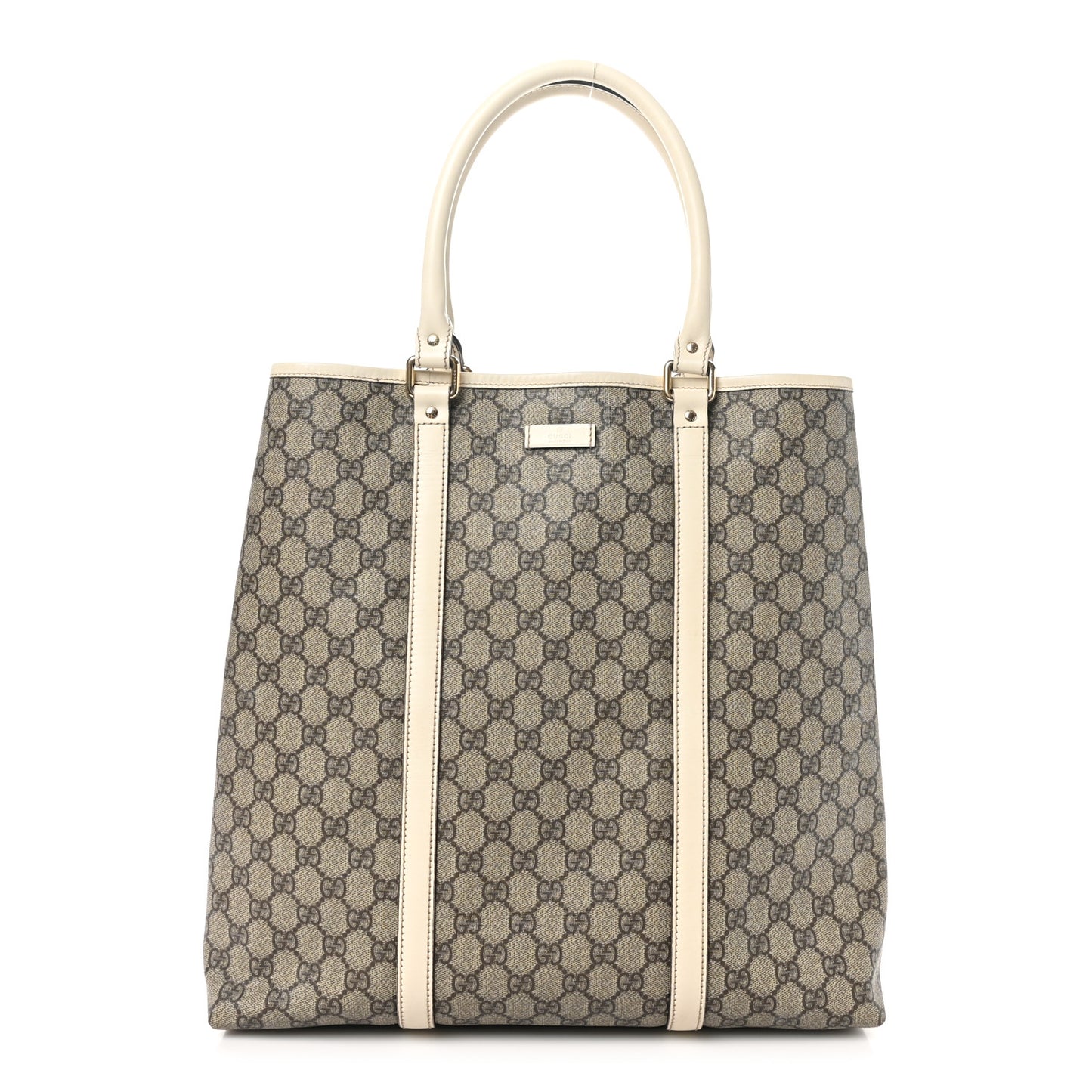 GG Plus Monogram Joy Vertical Tote Off White