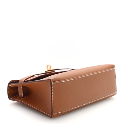 Hermes Swift Kelly Pochette Clutch Gold 6 of 20