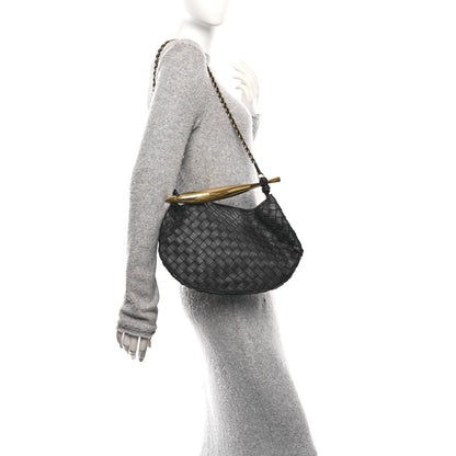 Bottega Veneta Nappa Intrecciato Sardine With Chain Bag Space 2 of 9
