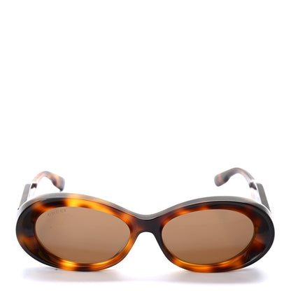 Gucci Acetate Oval Frame GG1527S Sunglasses Tortoise 2 of 8