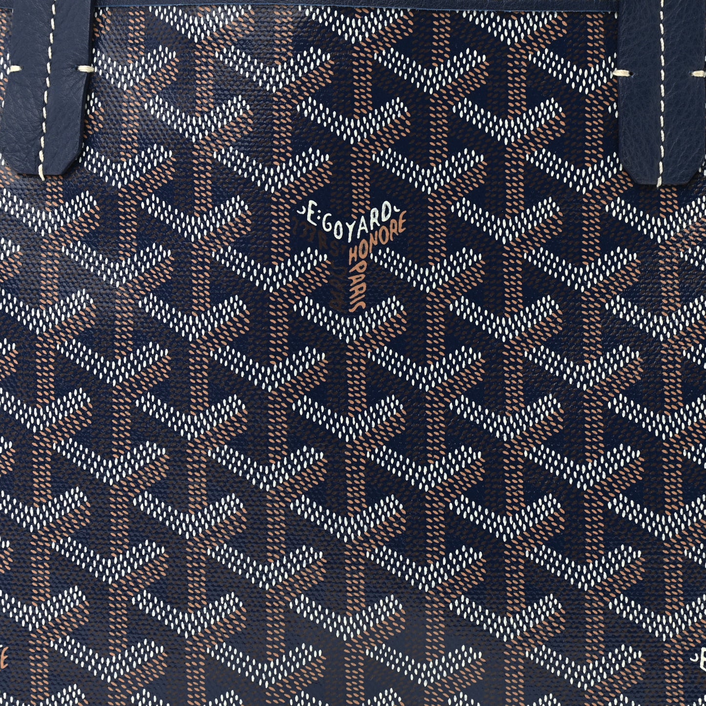 Goyardine Reversible Mini Anjou Navy