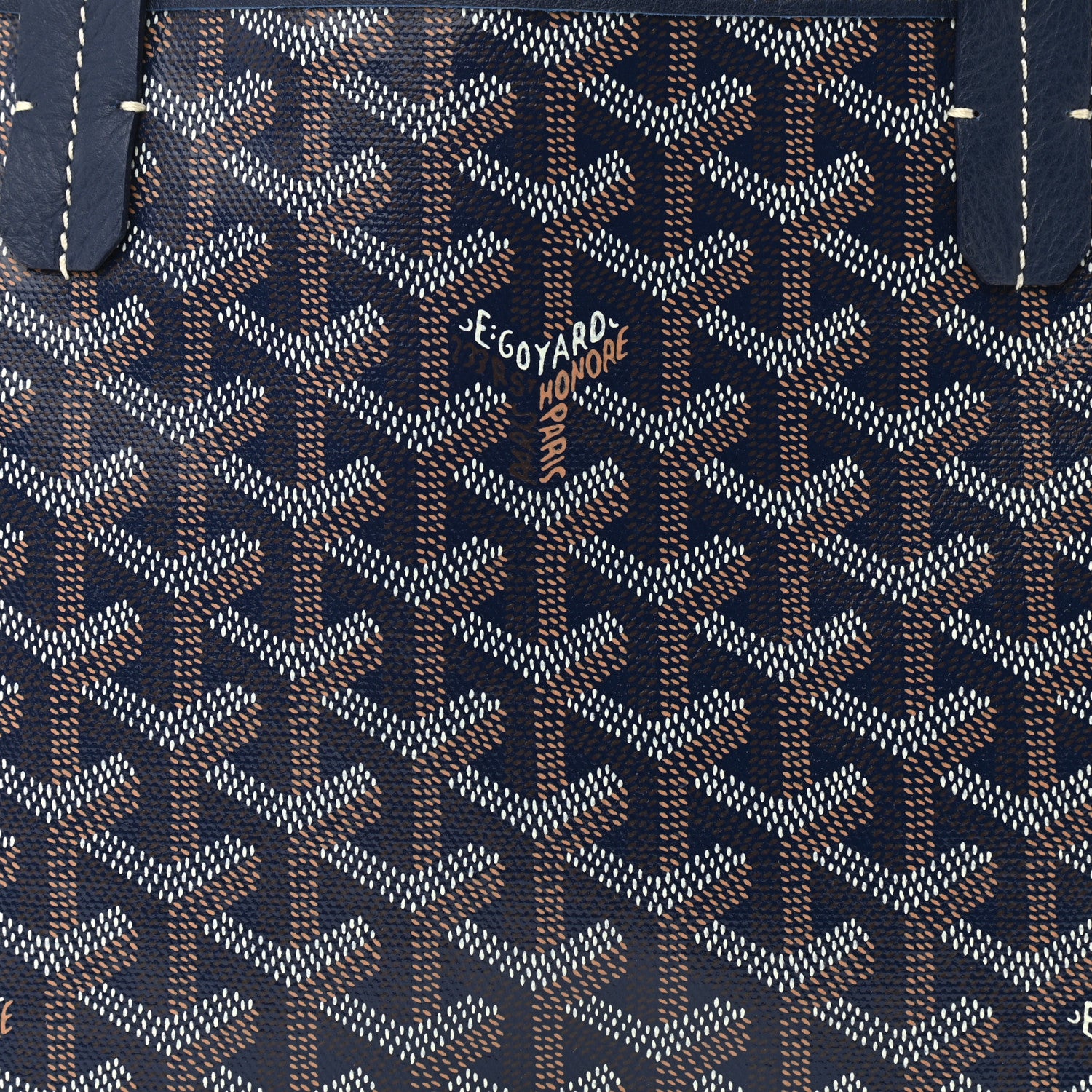 Goyard Goyardine Reversible Mini Anjou Navy 8 of 10