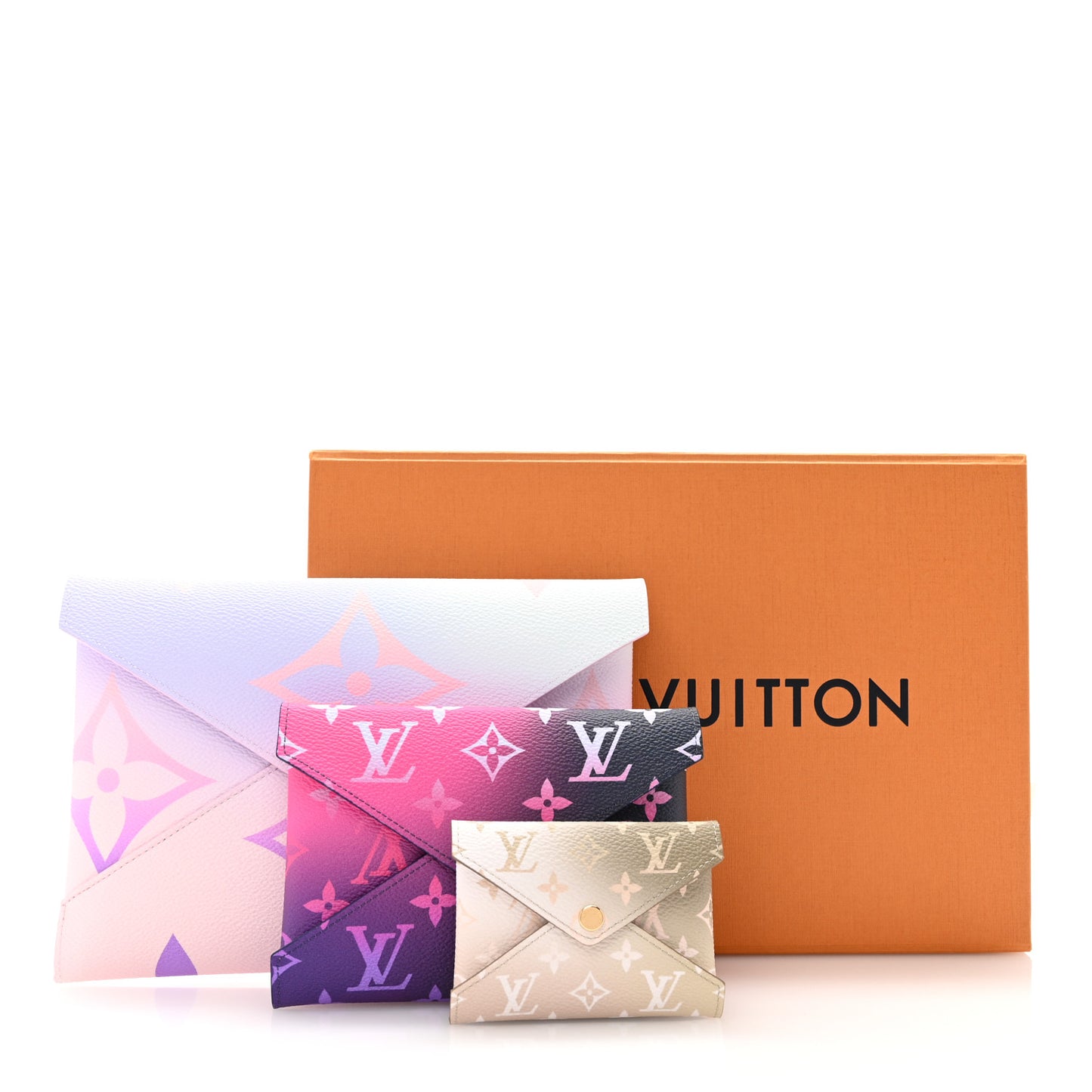 Monogram Giant Spring in the City Kirigami Pochette Set Sunrise Pastel Midnight Fuchsia Sunset Kaki