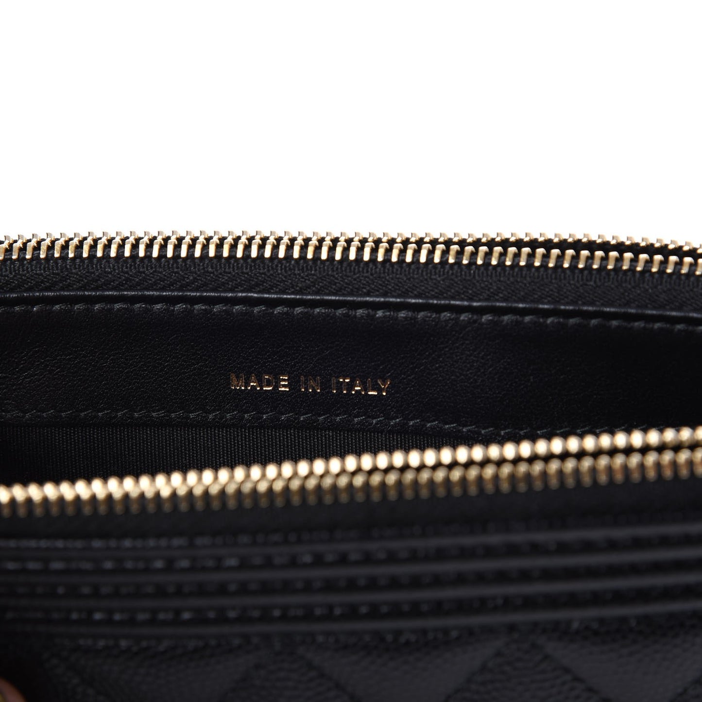 Caviar Quilted Small Boy Clutch With Chain Black