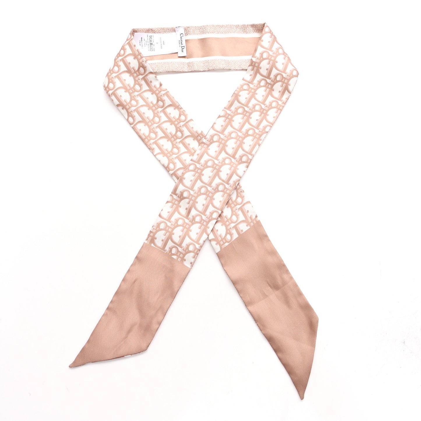 Silk Oblique Mitzah Scarf Rose