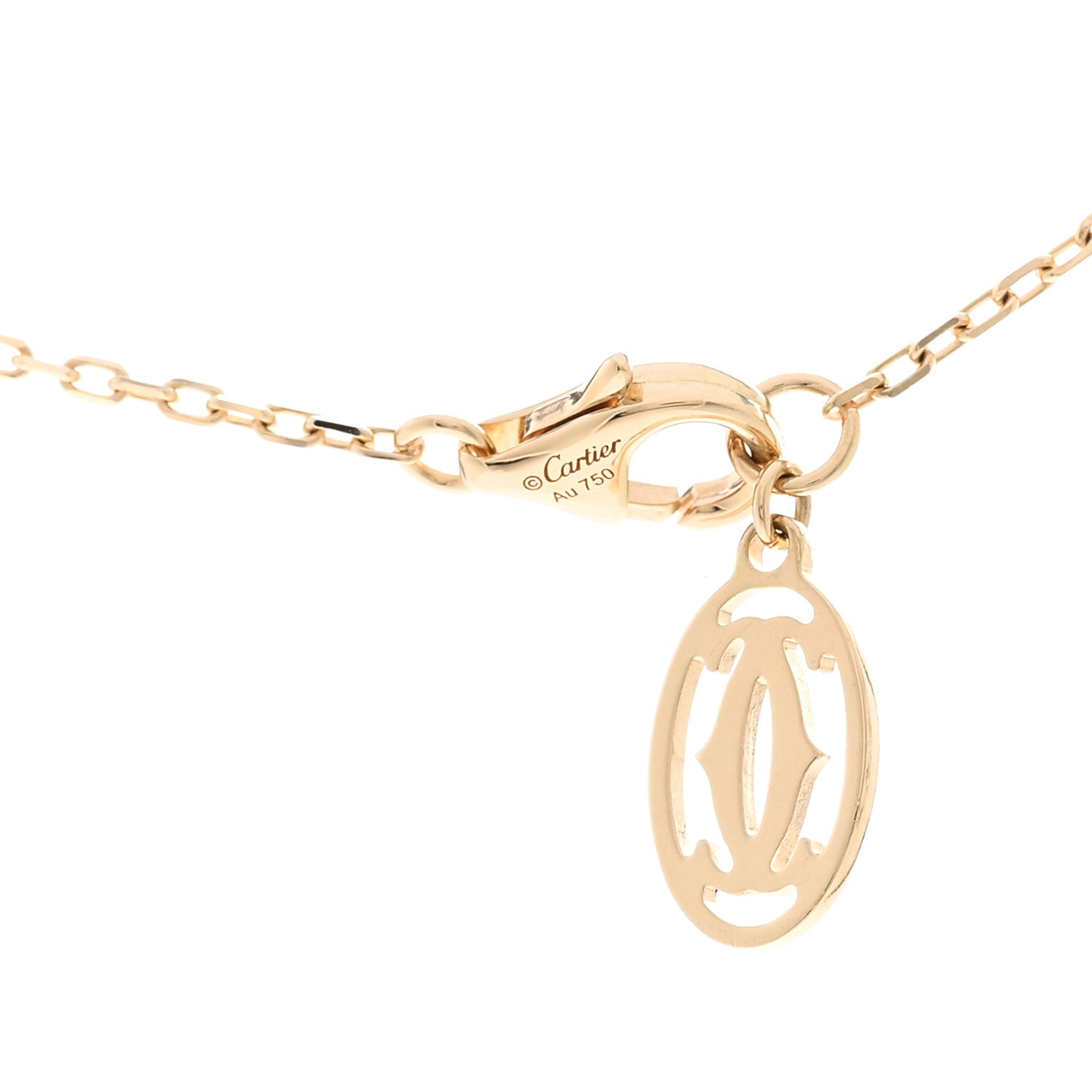 18K Yellow Gold Diamond LM D'Amour Pendant Necklace