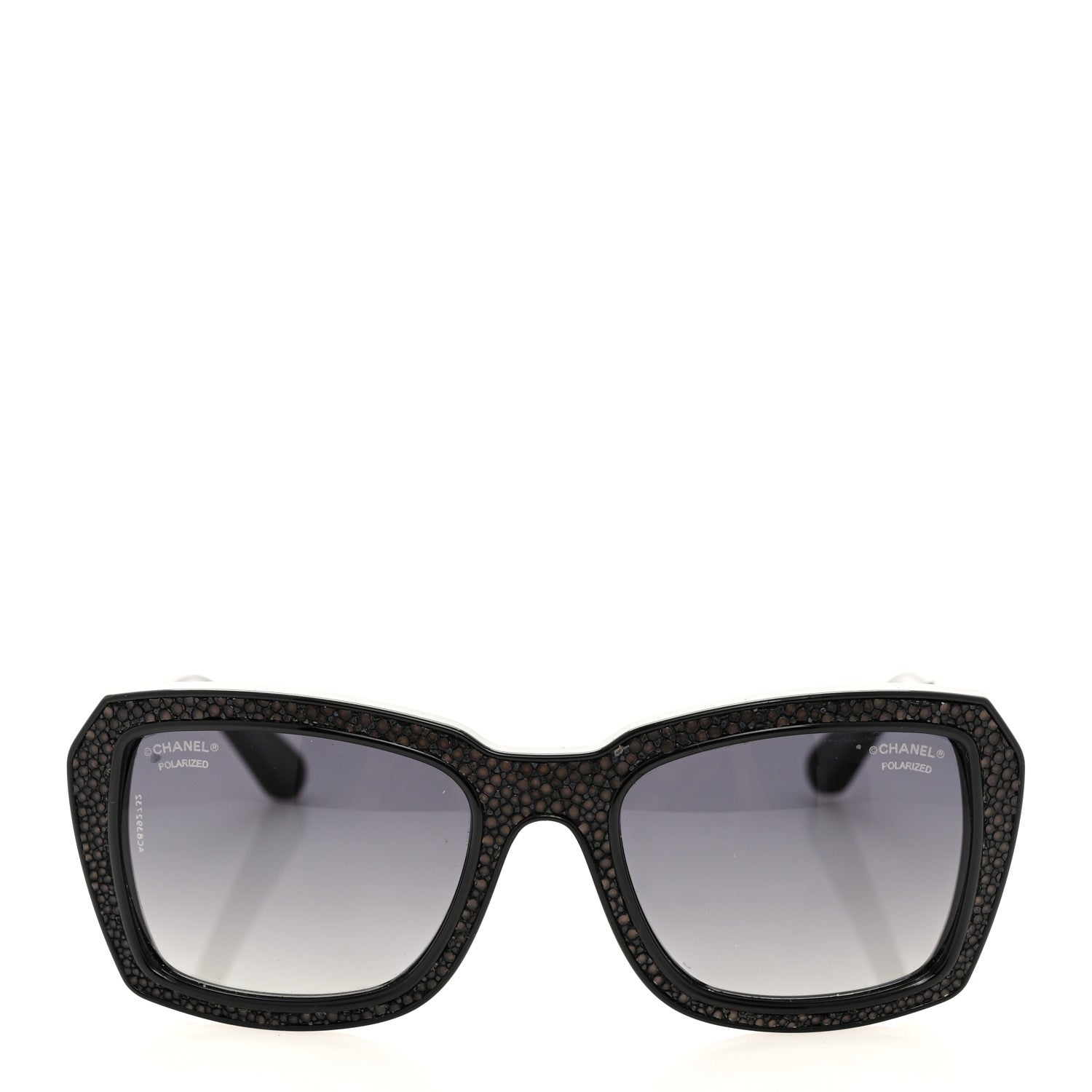 Chanel Stingray CC Polarized Sunglasses 6046-Q Black 2 of 9