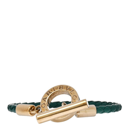 Bulgari Calfskin BVLGARI Toggle Bracelet Green 1 of 5