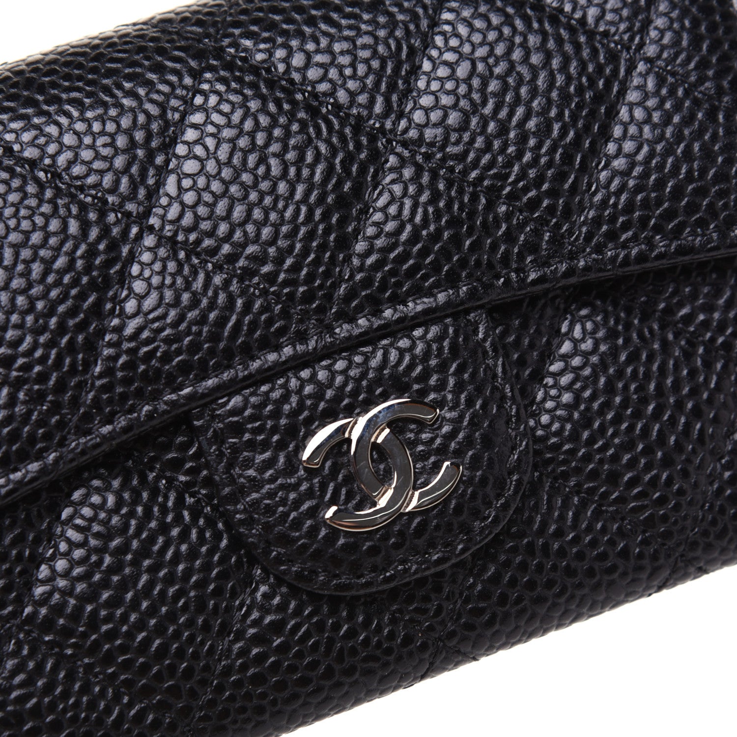 Chanel Caviar Quilted Flap Card Holder Black 11 of 11