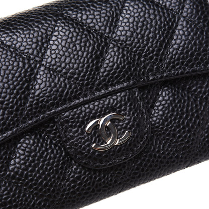 Chanel Caviar Quilted Flap Card Holder Black 11 of 11