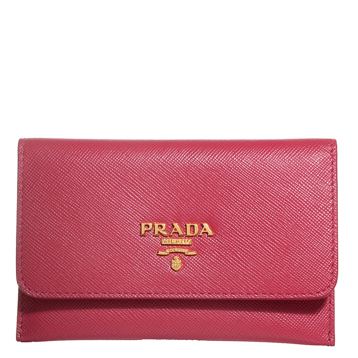 Saffiano Metal Flap Card Holder Ibisco