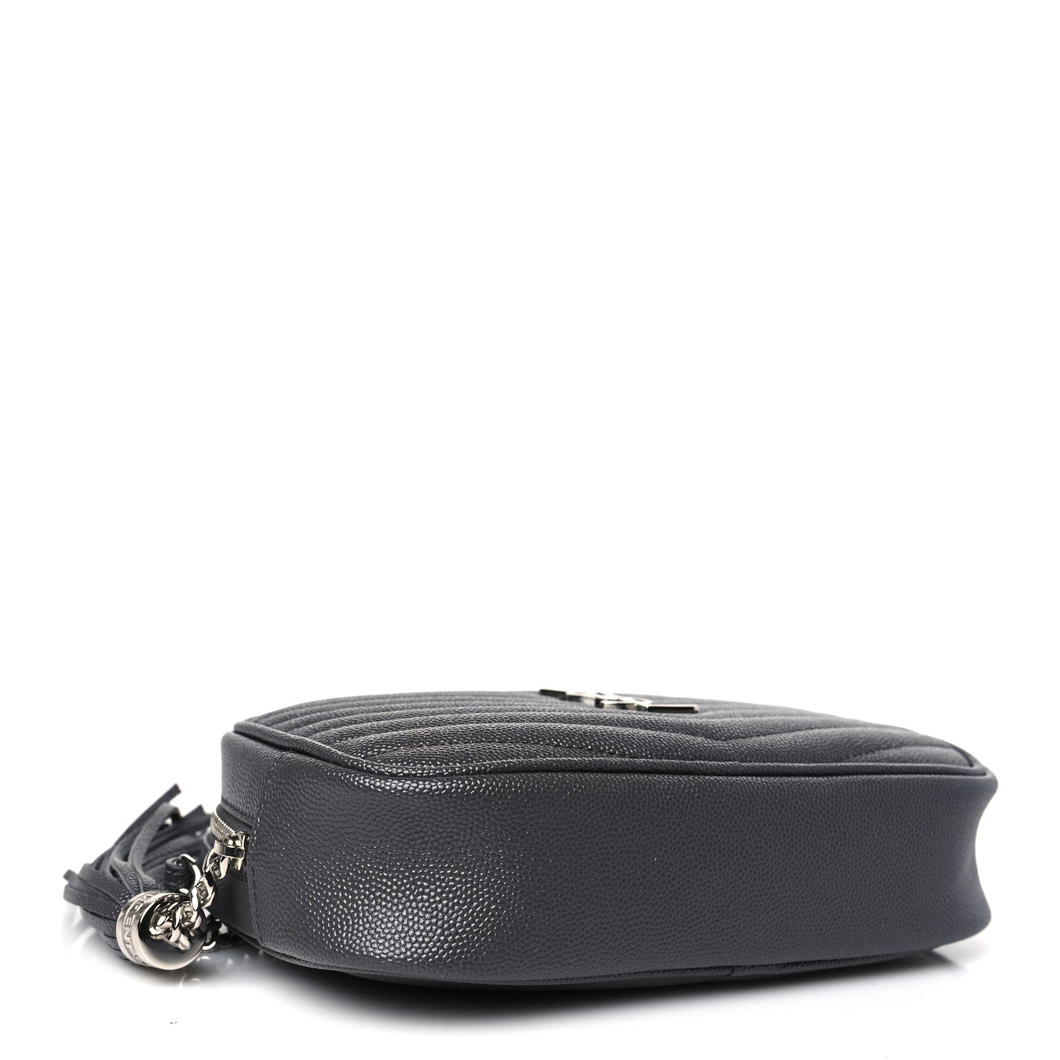 Saint Laurent Grain De Poudre Matelasse Monogram Mini Lou Camera Bag Storm 4 of 10